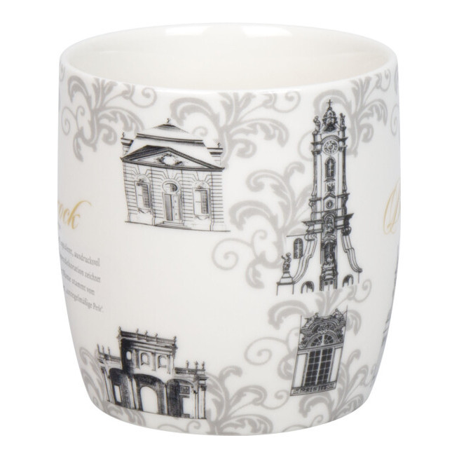 Кружка 400мл."Architecture - Barock" серая