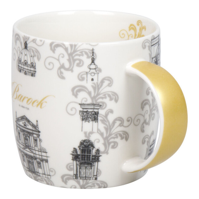 Кружка 400мл."Architecture - Barock" серая