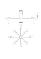 Потолочная люстра Alastor A6702PL-8WH Arte Lamp