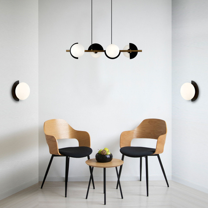 Подвесной светильник Moity 70149/4 черный/латунь Eurosvet