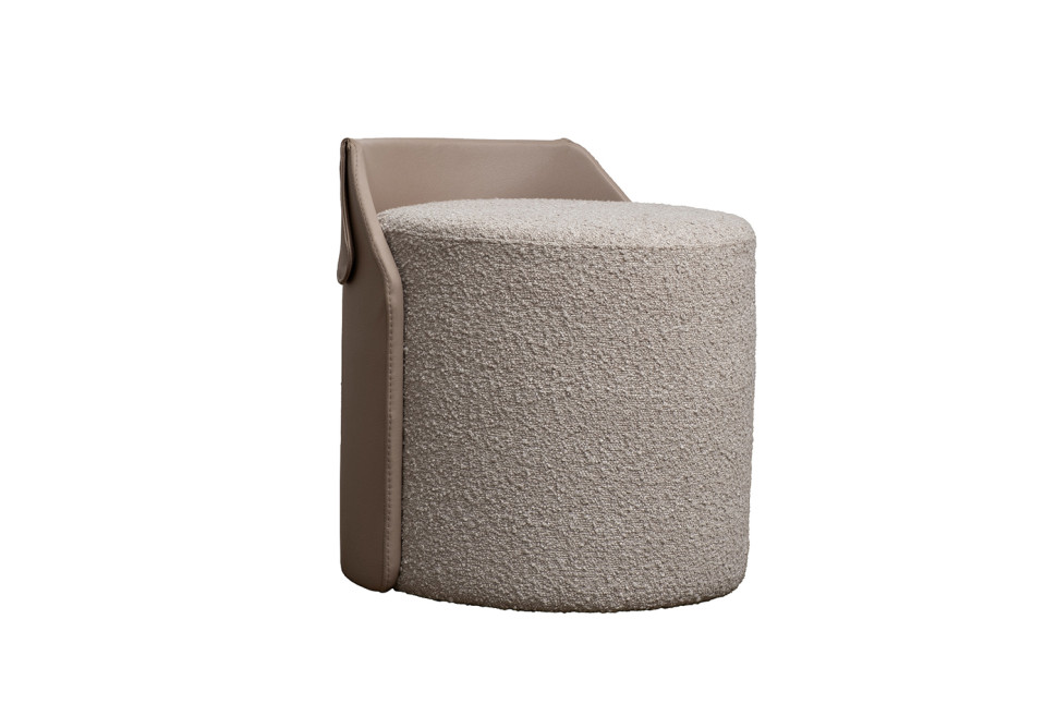 Пуф Bruno букле/искусственная кожа бежевый