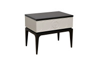 Тумбочка прикроватная Spinola черно-серая Тумбочка прикроватная Spinola черно-серая