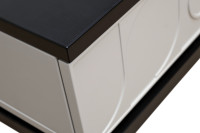 Тумбочка прикроватная Spinola черно-серая Тумбочка прикроватная Spinola черно-серая