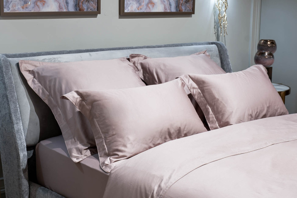 Комплект из 2х наволочек сатиновых 50х70см пудреная роза