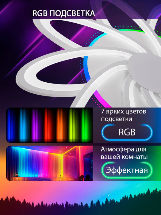Потолочная люстра Spektr LED LAMPS 81441 Natali Kovaltseva