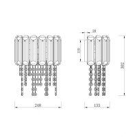 Настенный светильник Maytoni Hail MOD097WL-02CH Настенный светильник Maytoni Hail MOD097WL-02CH