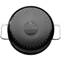 Кастрюля с крышкой 6,4л.24см."Fusiontec" черная