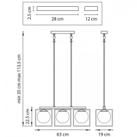 Подвесной светильник Gabbia 732137 Lightstar