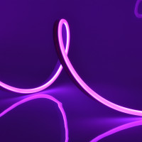 Светодиодная лента Neon ULS-N11-2835-120LED/m-8mm-IP67-DC24V-10W/m-15M-PURPLE катушка в герметичной упаковке Uniel