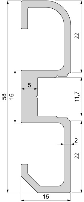 Профиль для светодиодной ленты AM-02-10 970600 Deko-Light