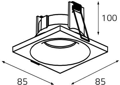 Точечный светильник 7010 IT07-7011 white Italline