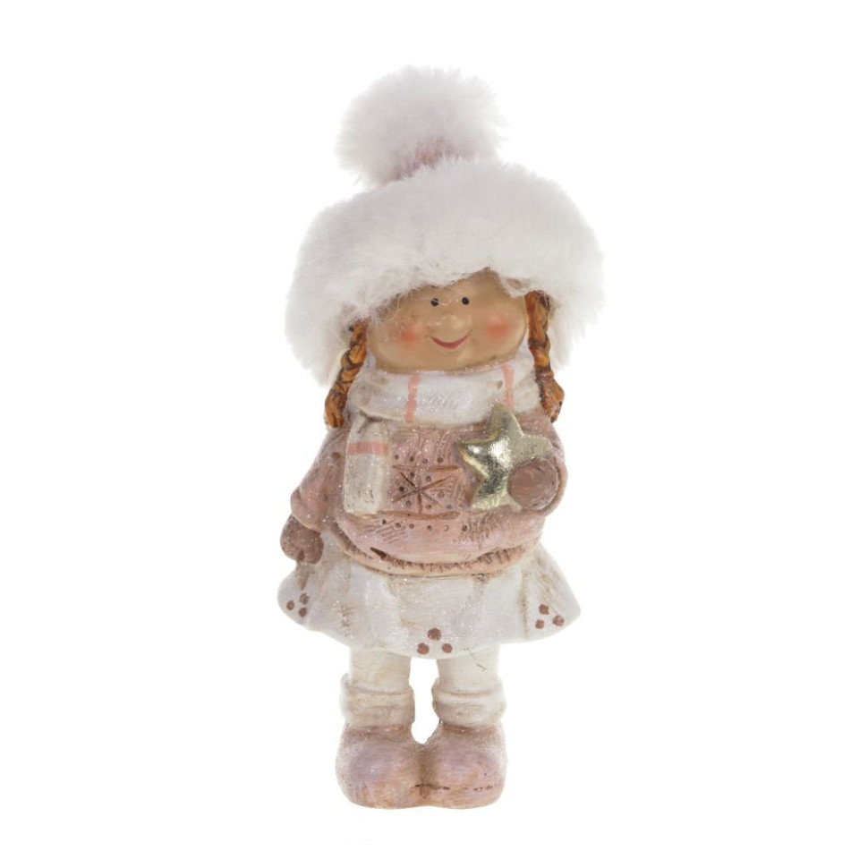 Фигурка декоративная "Мальчик/Девочка", L6 W4 H13 см, 2в.