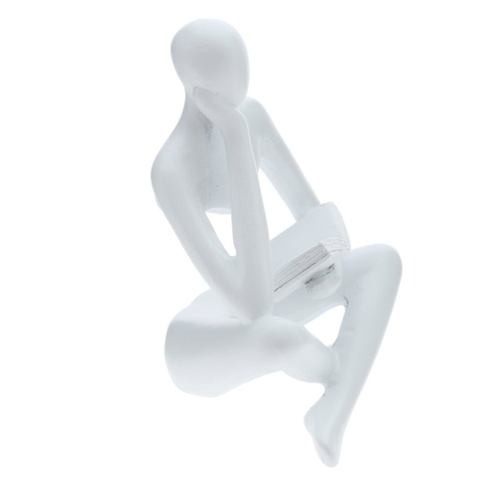 Фигурка декоративная "Читающий человек", L9 W6 H11 см