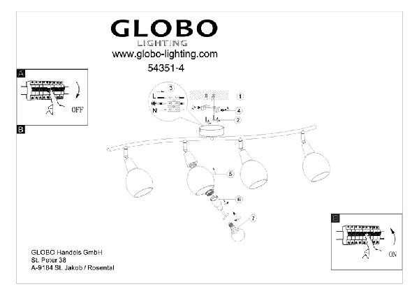 Спот Elliott 54351-4 Globo
