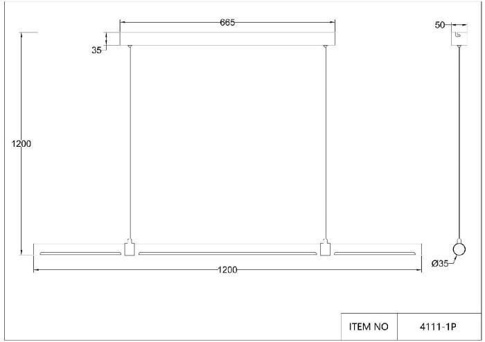 Подвесной светильник Cuero 4111-1P Favourite