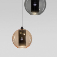 Подвесная светодиодная люстра Eurosvet Cobble 50258/3 LED дымчатый/ бежевый/ шоколад