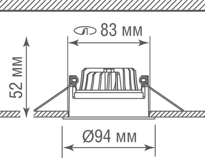 Точечный светильник Illusion DL20100R10W1W Donolux