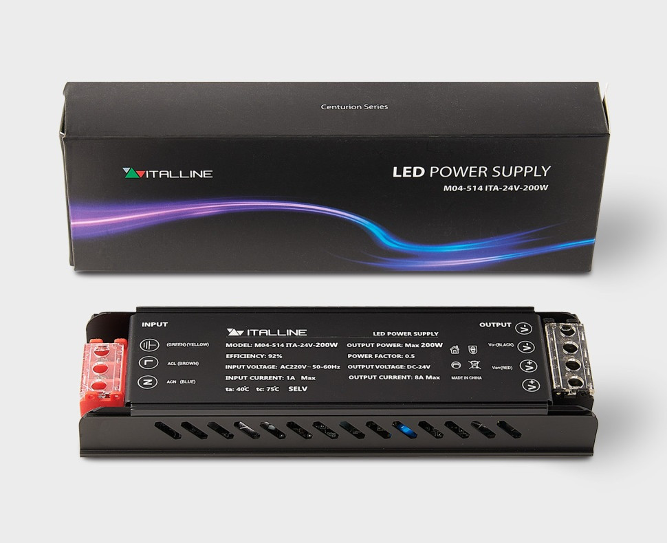 Блок питания  M04-514 ITA-24V-200W Italline