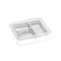 Блюдо с 3 отделенями 32х28см."All In One" прозрачное IVV