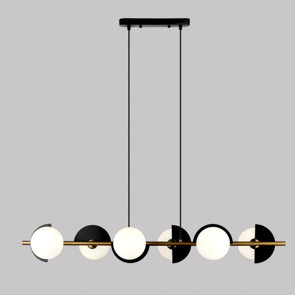 Подвесной светильник Moity 70149/6 черный/латунь Eurosvet