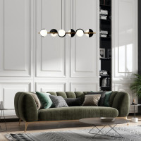 Подвесной светильник Moity 70149/6 черный/латунь Eurosvet