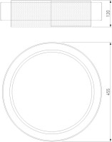 Потолочный светильник Imperio 90286/1 чёрный/золото Smart Eurosvet