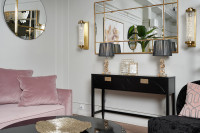 Консоль черная с ящиками Консоль черная с ящиками