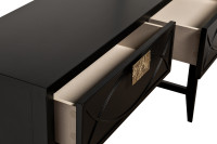 Консоль черная с ящиками Консоль черная с ящиками