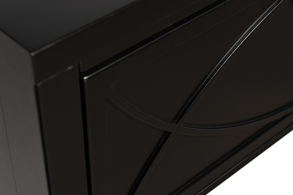 Консоль черная с ящиками