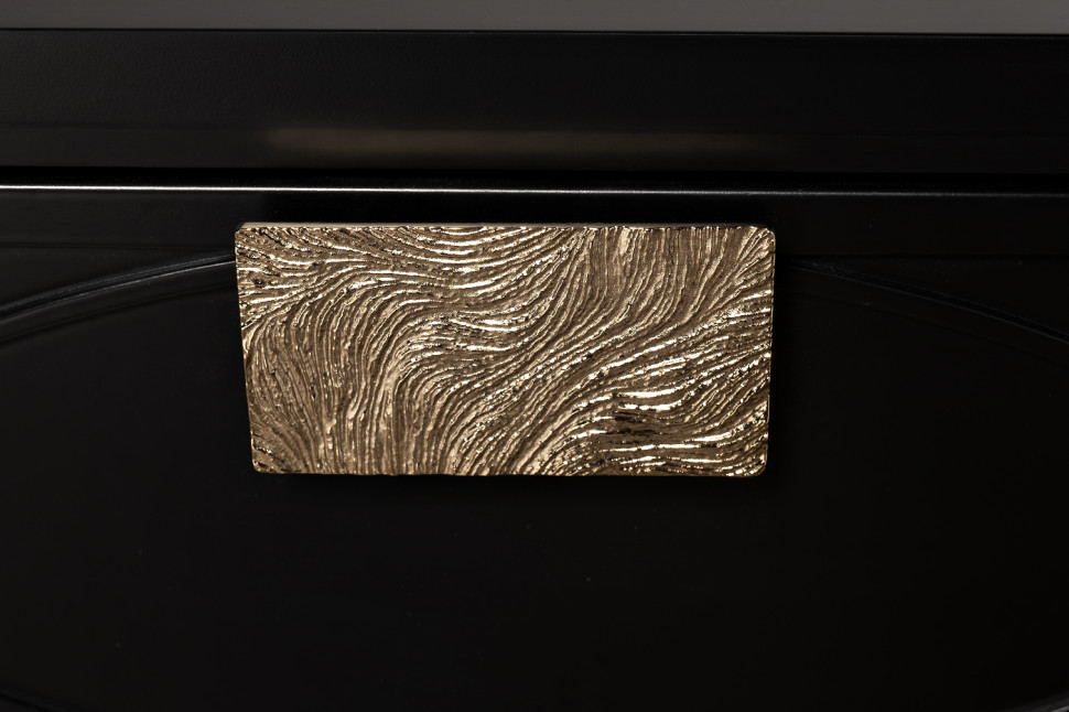 Консоль черная с ящиками