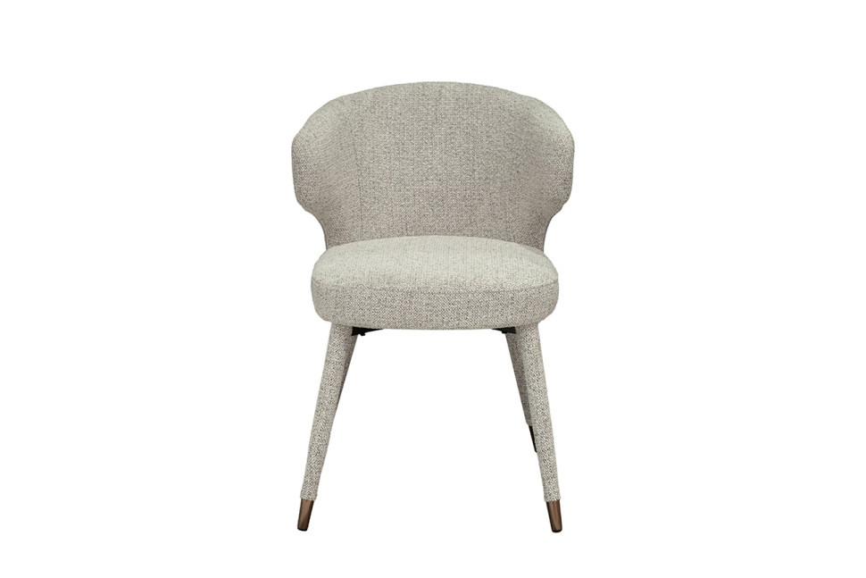 Стул обеденный шенилл белый