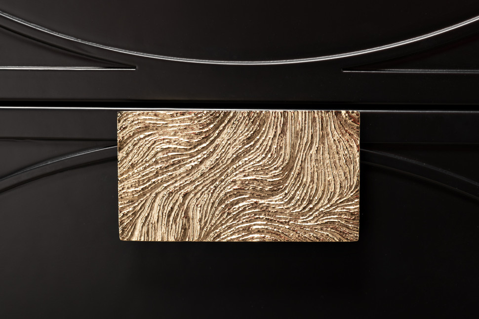 Тумбочка прикроватная черная