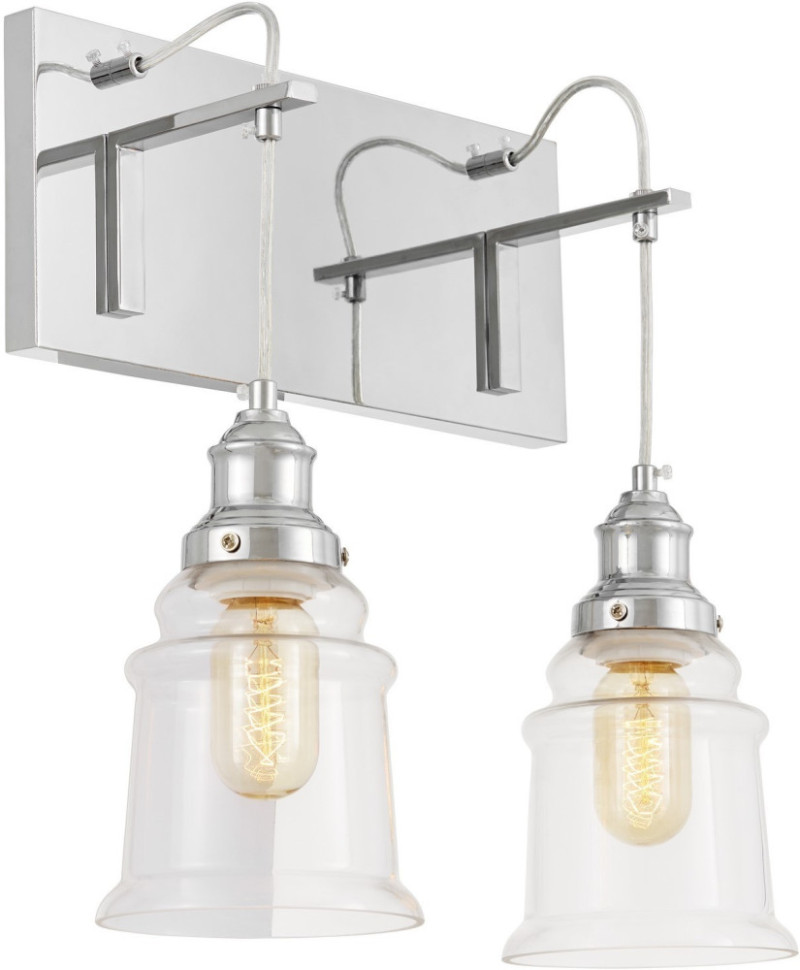 Бра Moletti LDW 6844-2 CHR+PR Lumina Deco