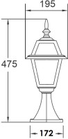 Наземный фонарь FARO-FROST S 91104fS Bl Oasis Light
