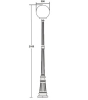 Наземный фонарь  88209L Bl Oasis Light