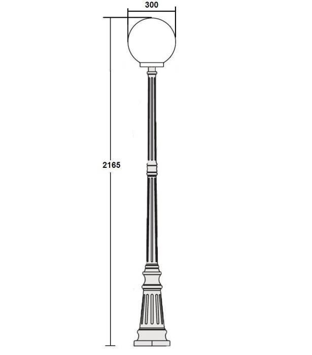 Наземный фонарь  88209L Bl Oasis Light