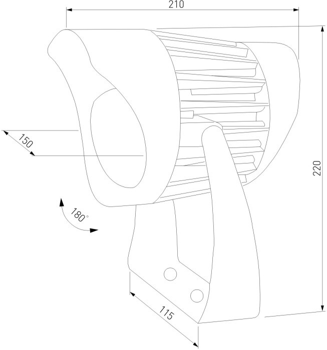 Грунтовый светильник Landscape 35186/F Elektrostandard