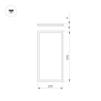 Встраиваемая светодиодная панель Arlight DL-Intenso-S300x600-28W Day4000 036230 Встраиваемая светодиодная панель Arlight DL-Intenso-S300x600-28W Day4000 036230