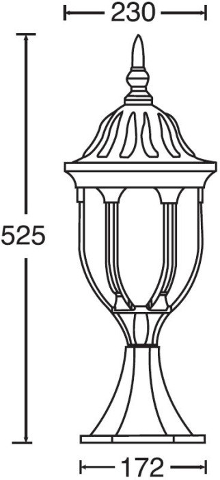 Наземный фонарь  92104 Bl Oasis Light
