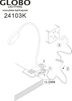 Интерьерная настольная лампа Pegasi 24103K Globo Интерьерная настольная лампа Pegasi 24103K Globo