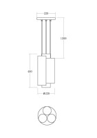 Подвесной светильник Miele VL2092P03 Vele Luce