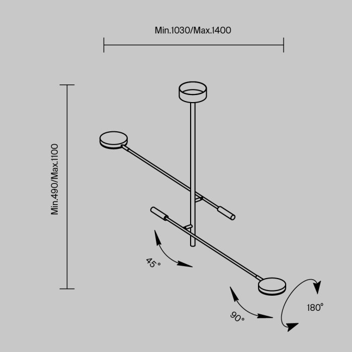 Потолочная люстра Fad MOD070CL-L15W3K1 Maytoni