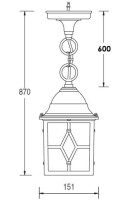 Уличный светильник подвесной  64305 Gb Oasis Light