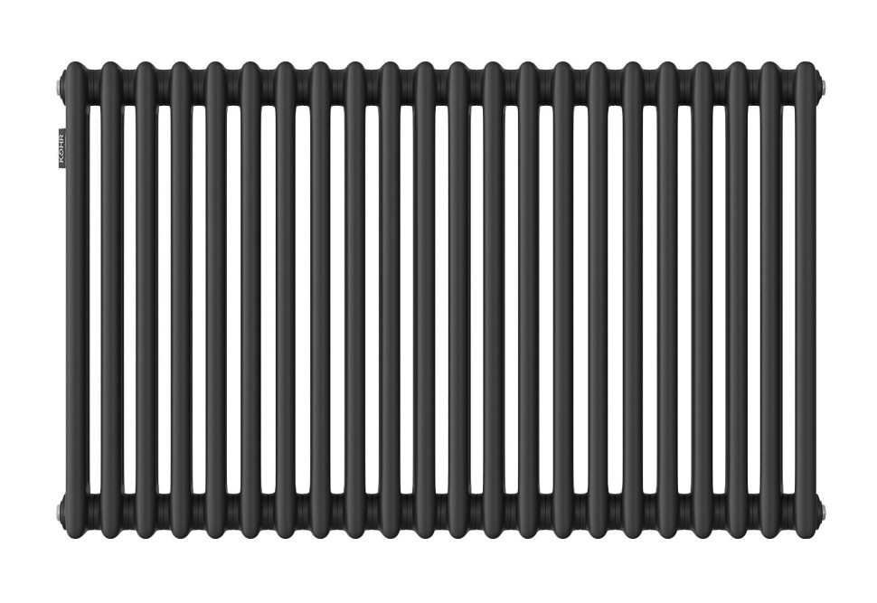Стальной трубчатый радиатор Kohr Heim 3057/22 секции с боковым подключением 3/4 черный