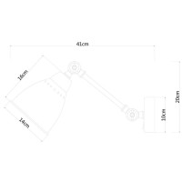 Бра Braccio A2054AP-1AB Arte Lamp