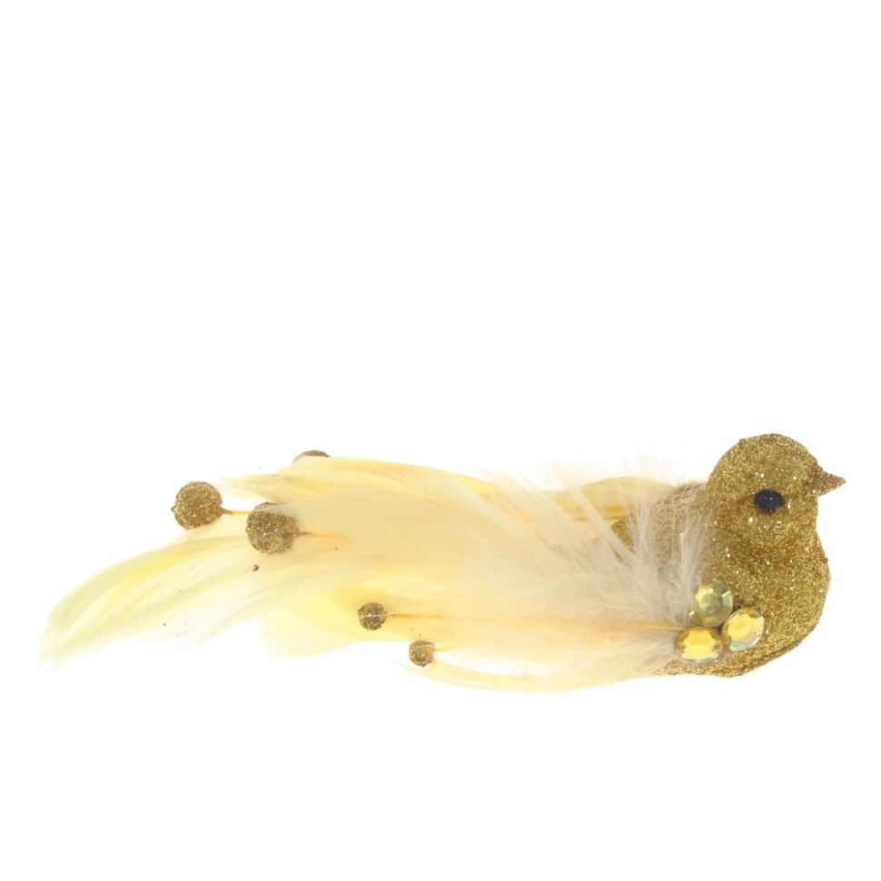 Изделие декоративное "Птичка", L17 W4 H3,5 см, 4в.