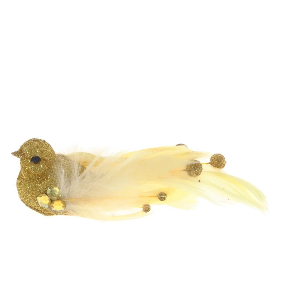 Изделие декоративное "Птичка", L17 W4 H3,5 см, 4в.