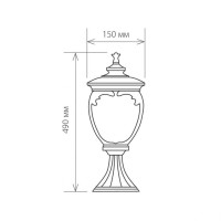 Уличный светильник Elektrostandard Andromeda S GLYF-8024S белое золото a031657