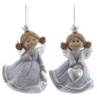 Фигурка декоративная подвесная  "Ангел", L5 W4,5 H7,5, 2в.