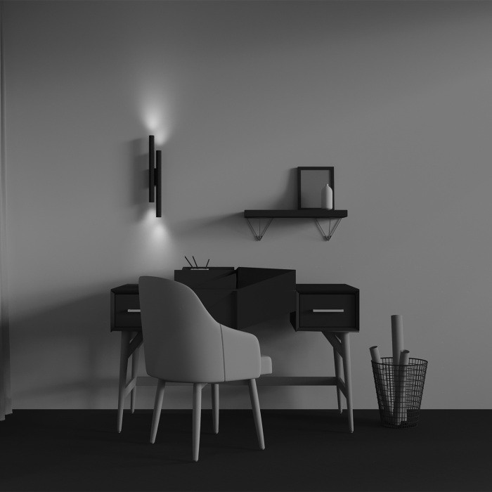 Настенный светильник Calipso C082WL-24W2.7K-B Maytoni